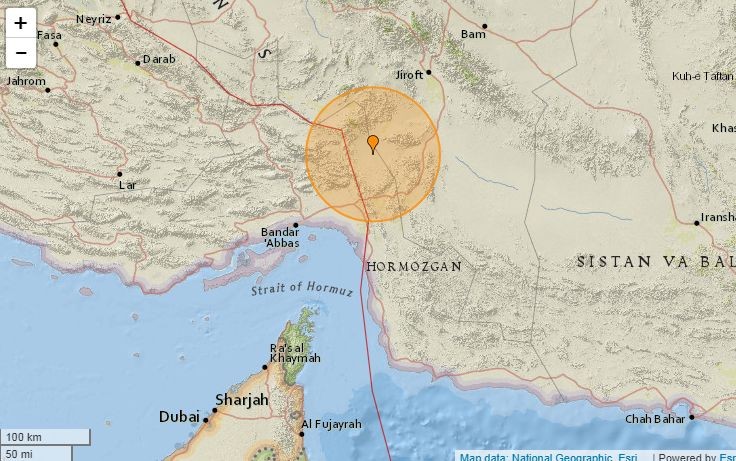В Иране произошло землетрясение