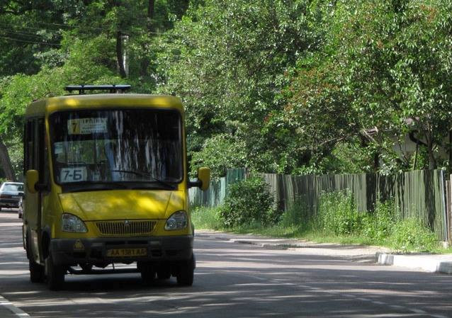 Под Киевом ребенок выпал из маршрутки во время движения