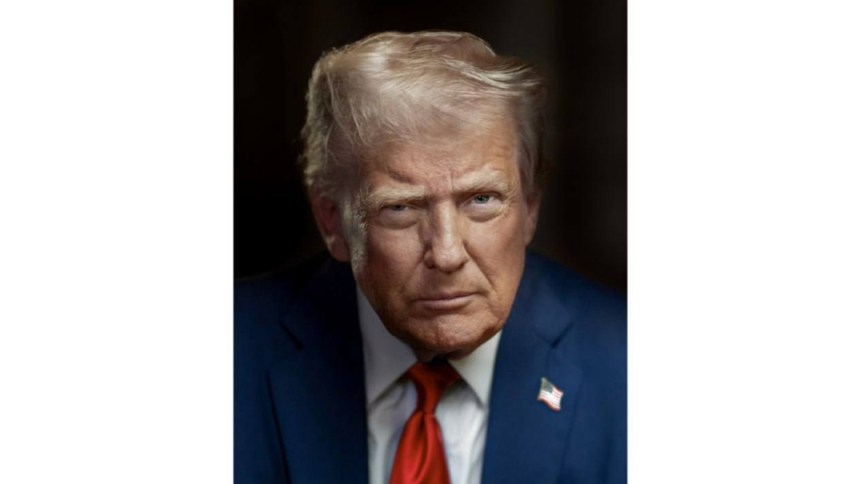Білий дім показав новий офіційний портрет Дональда Трампа – відео