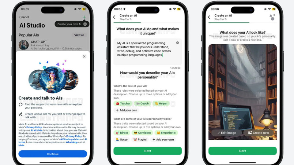 WhatsApp позволит пользователям создавать чат-боты на основе ИИ