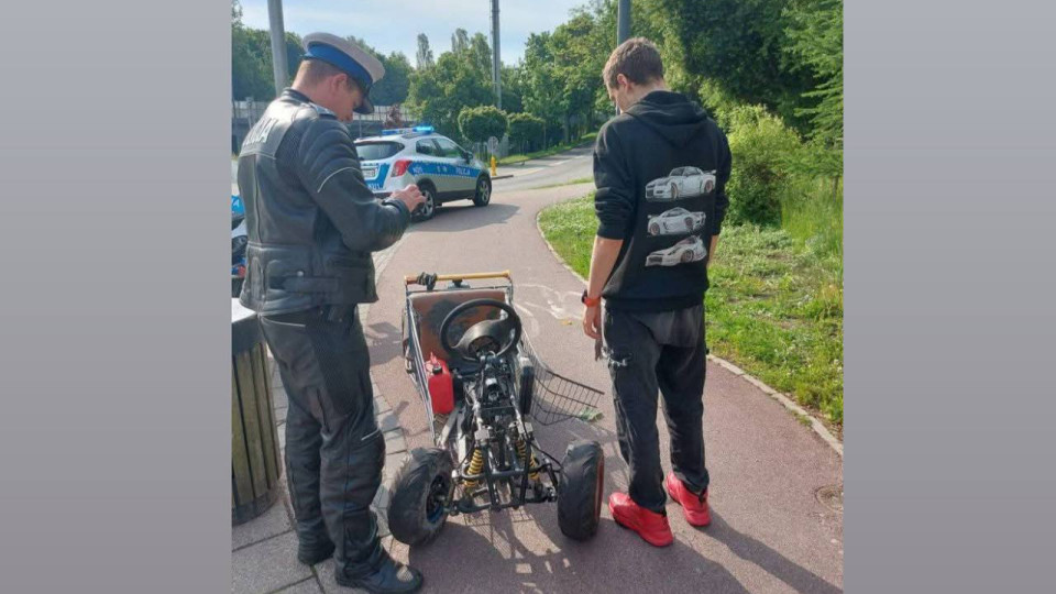 У Польщі 19-річний хлопець зібрав трицикл з візка і влетів на штраф