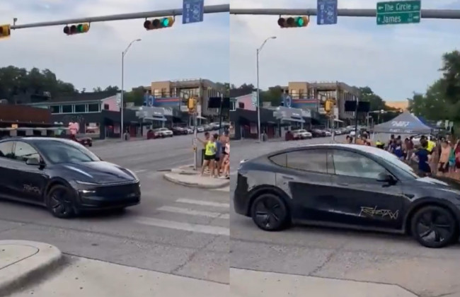 Tesla тестирует на улицах первое роботакси — без водителя за рулем, видео