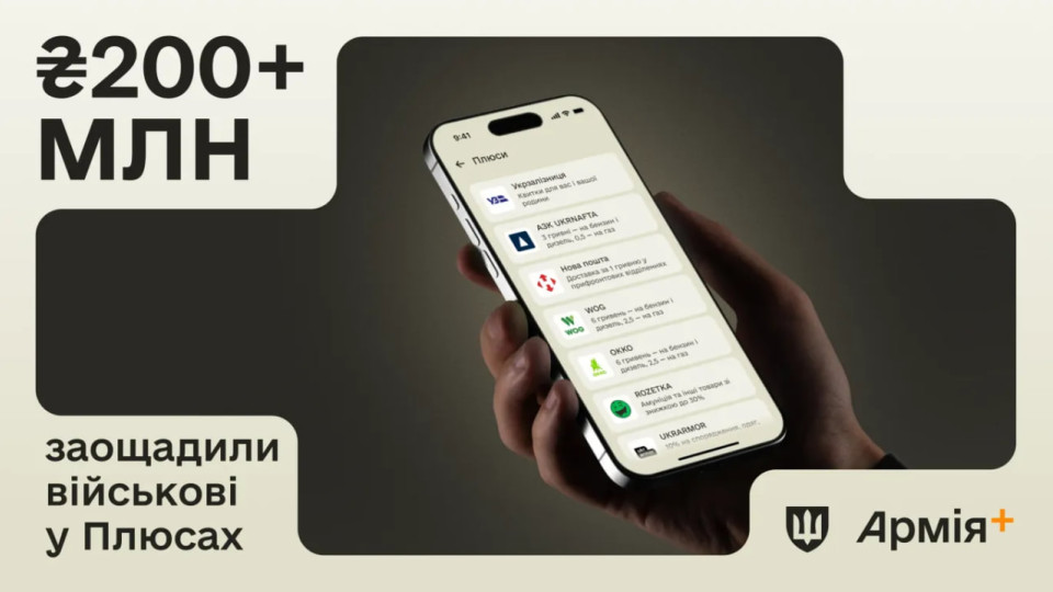 Зі знижками в Армія+ військові зекономили понад 200 млн гривень