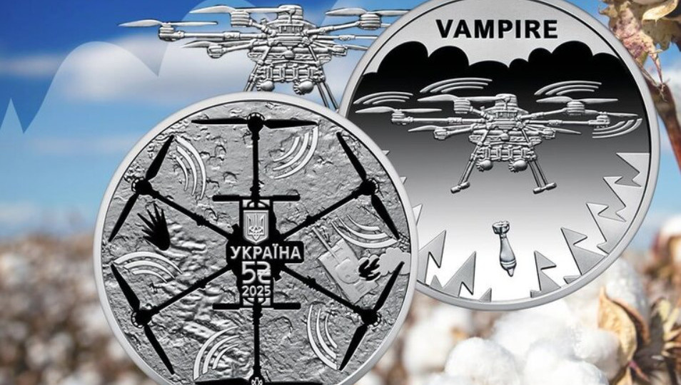 НБУ випустив пам’ятну монету на честь дрона Vampire, відомого як «Баба Яга» — фото
