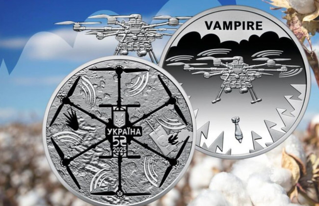 НБУ выпустил памятную монету в честь дрона Vampire, известного как «Баба Яга» — фото