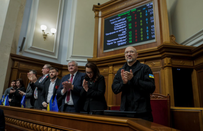 Верховна Рада відправила уряд у відставку, підтримавши відставку Дениса Шмигаля