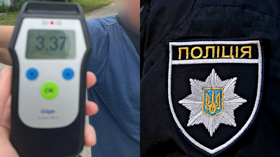 В Черниговской области нетрезвый водитель превысил норму алкоголя в 17 раз