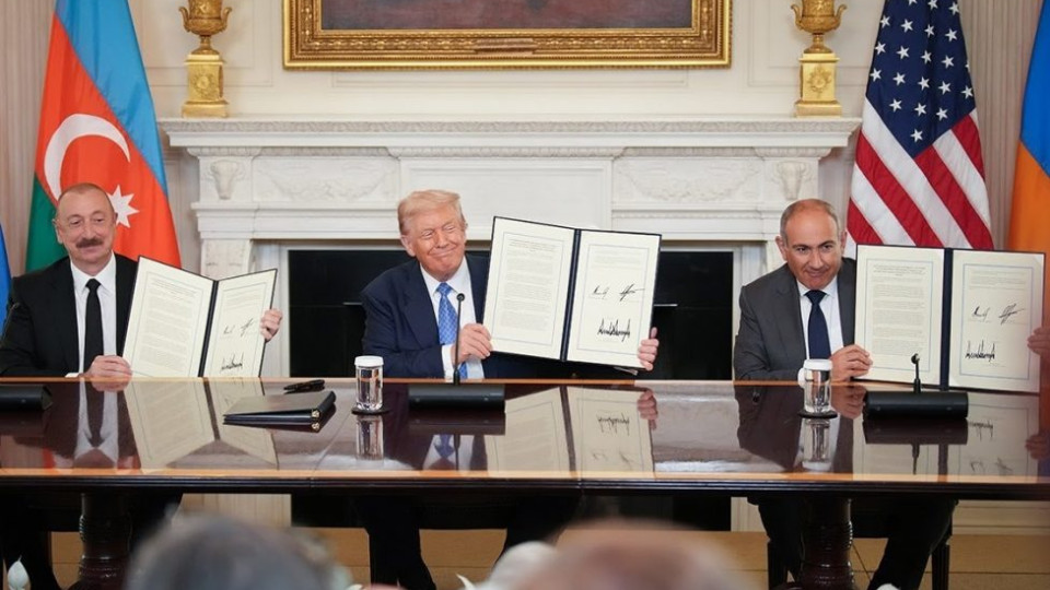 Алиев и Пашинян предложили номинировать Трампа на Нобелевскую премию мира