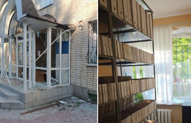 В Сумах из-за российского удара повреждено здание юстиции, фото