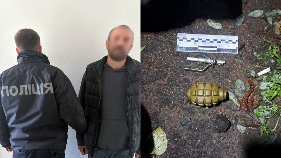 В Чернигове задержали мужчину, который угрожал гранатой бывшей жене и полицейским