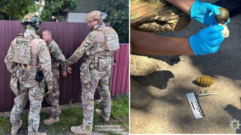 На Житомирщині чоловік погрожував поліції ножем та гранатою — як його покарали
