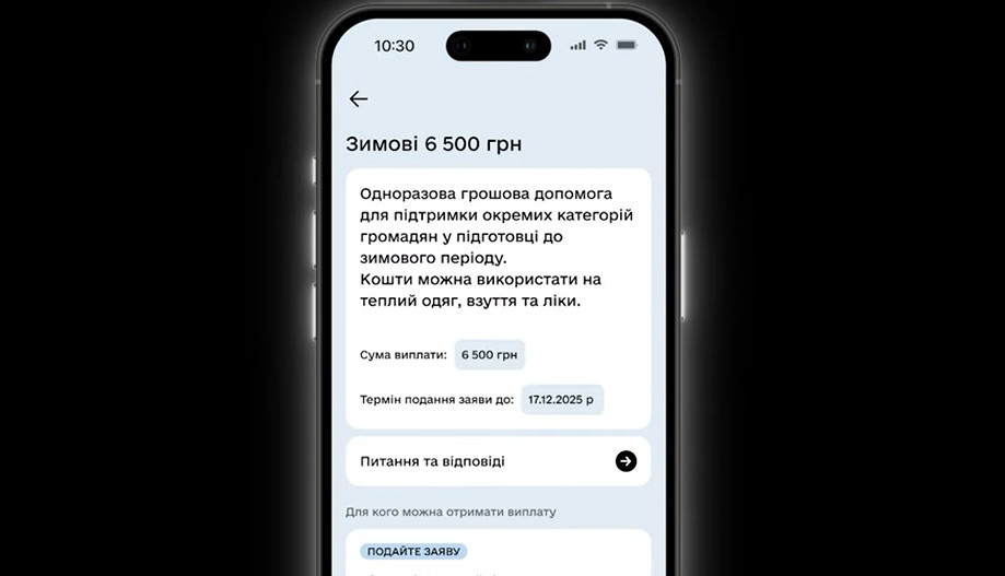 Як подати заявку на отримання 6500 грн Зимової підтримки — відеоінструкція